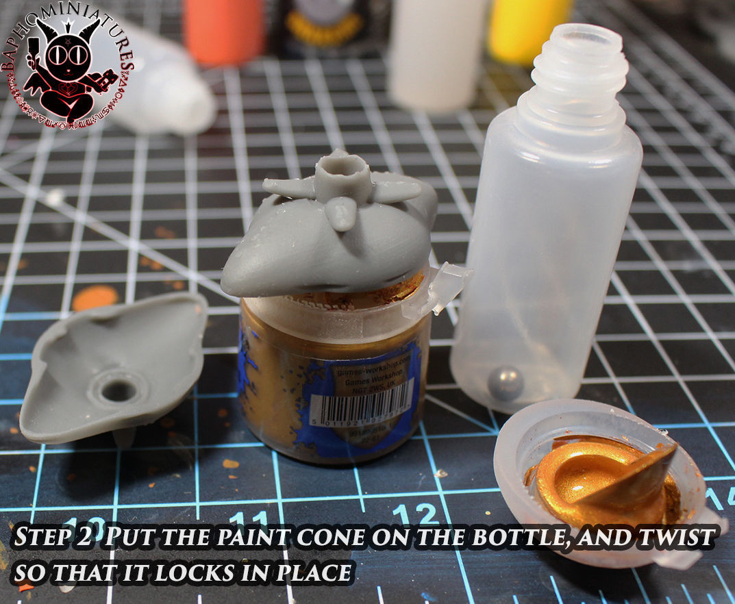 Magical Paint Transfer Cone Widget Thing 3D print model_1