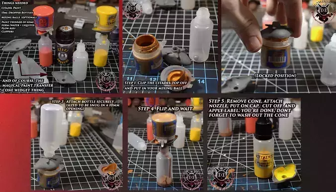 Magical Paint Transfer Cone Widget Thing 3D print model