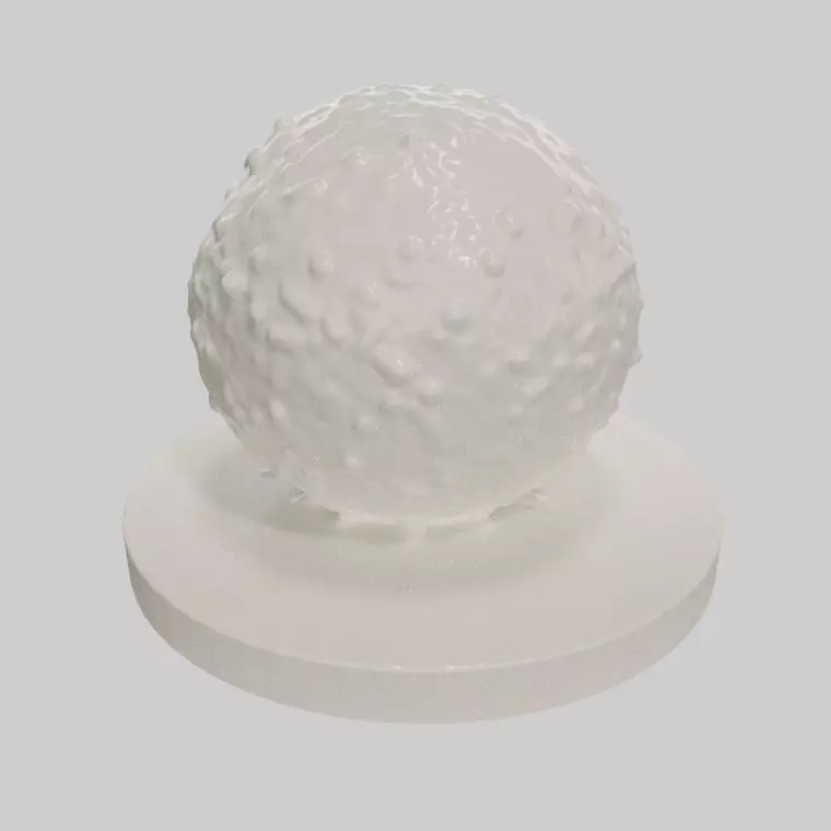 Lymphocyte cell 3D print model_0