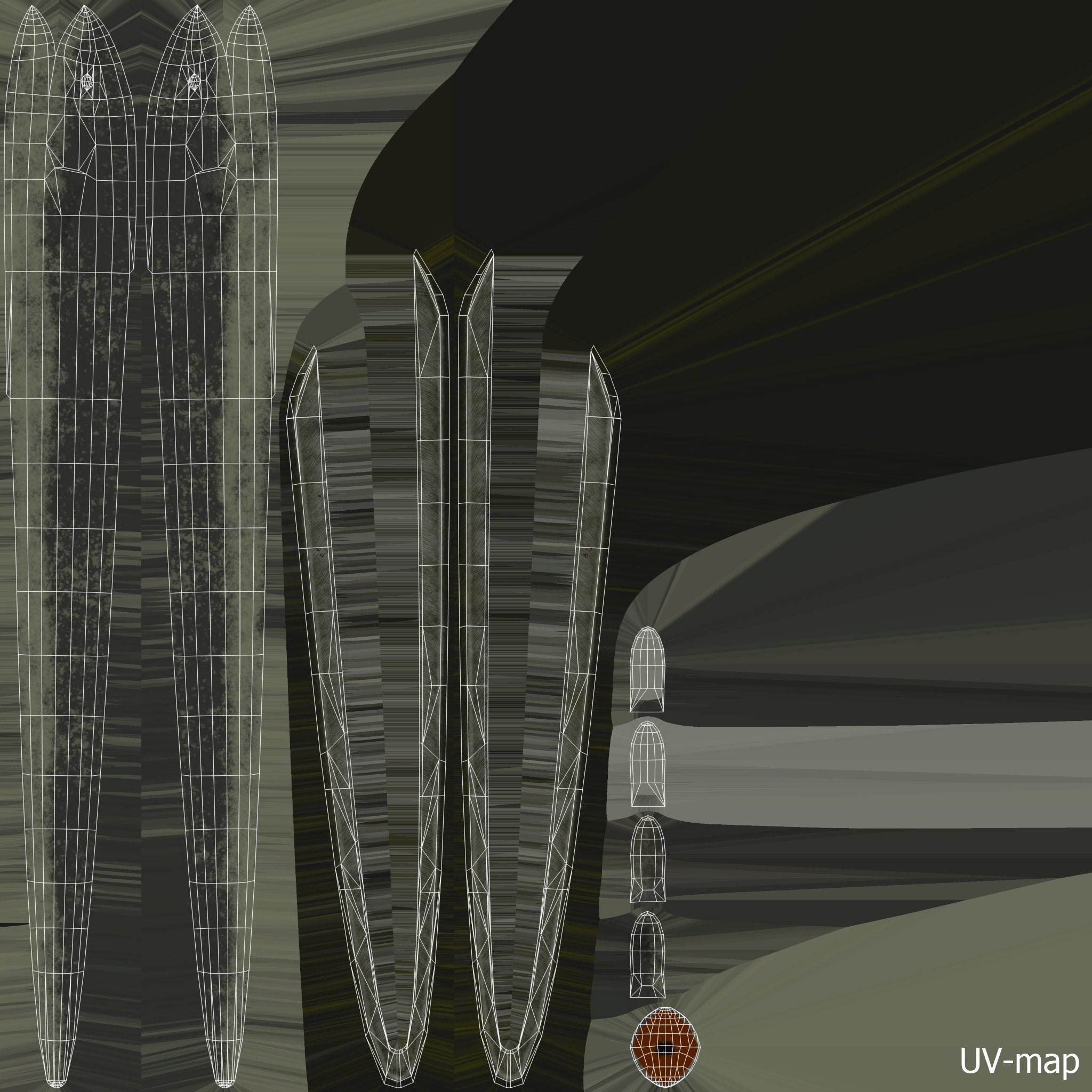 Eel PBR rigged 3D model_11