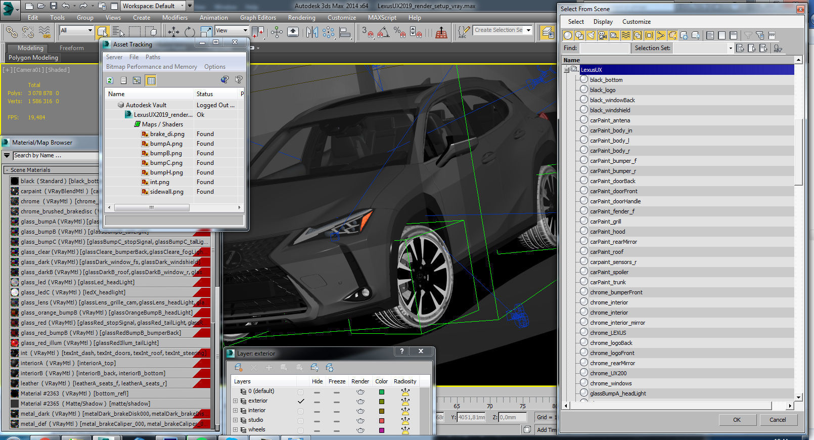 Lexus UX 2019 3D model_22