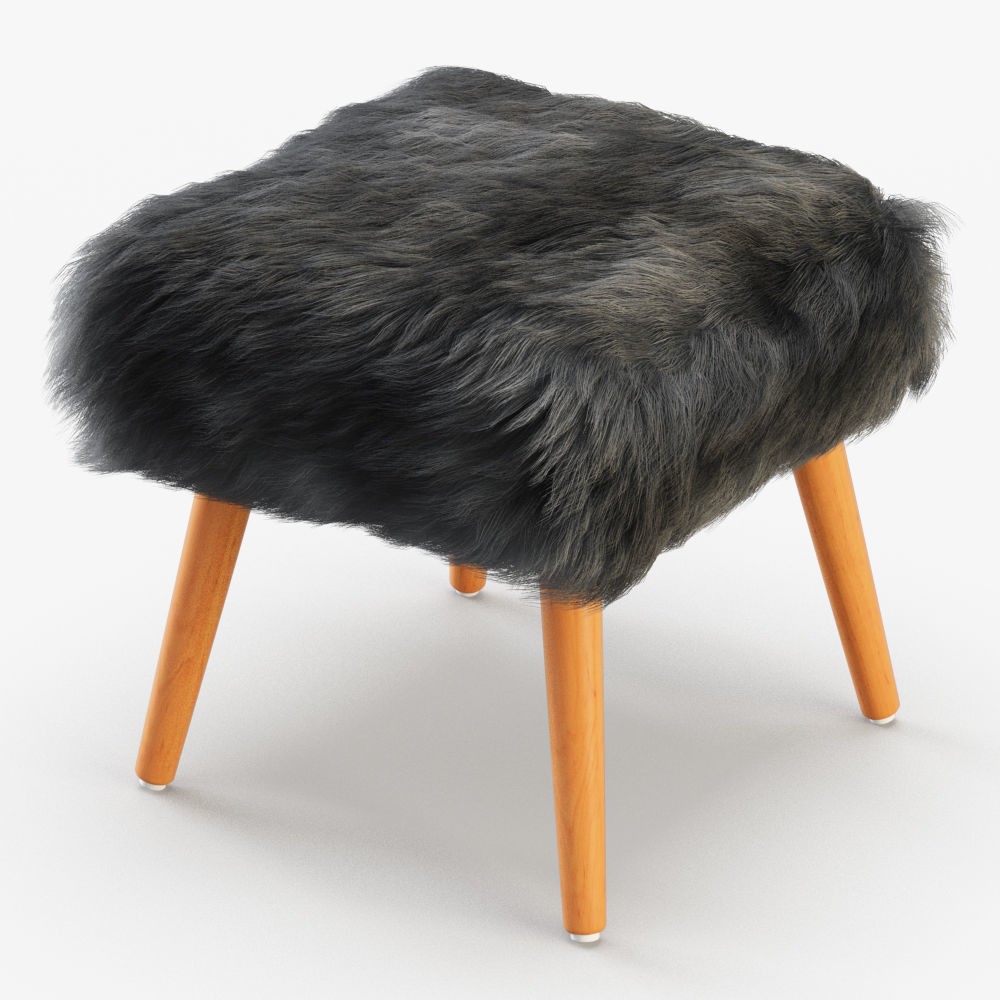 Belfield Ottoman 3D model_2