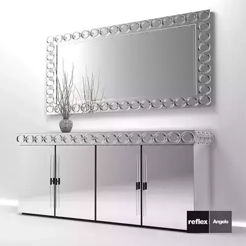 Casanova Buffet and Mirror from Reflex Angelo - Design by Reflex 3D model