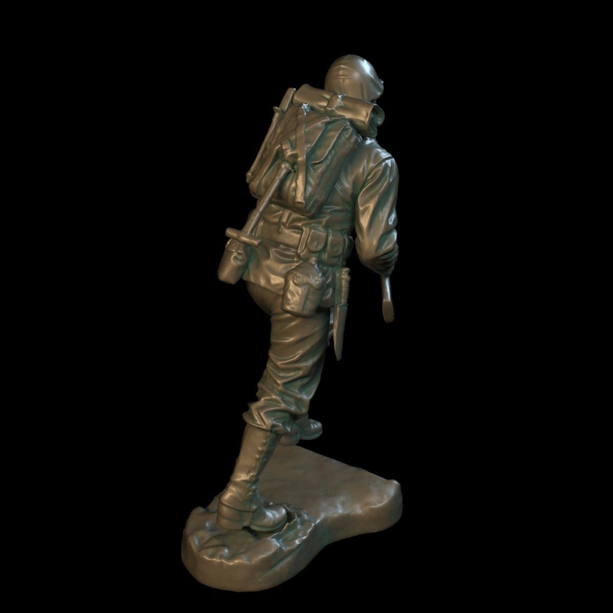 Soldier sculpture 3D print model_6