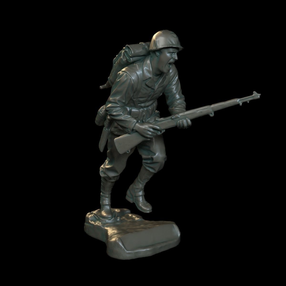 Soldier sculpture 3D print model_1