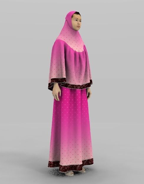 pink dots rida vr 3d model Low-poly 3D model_2