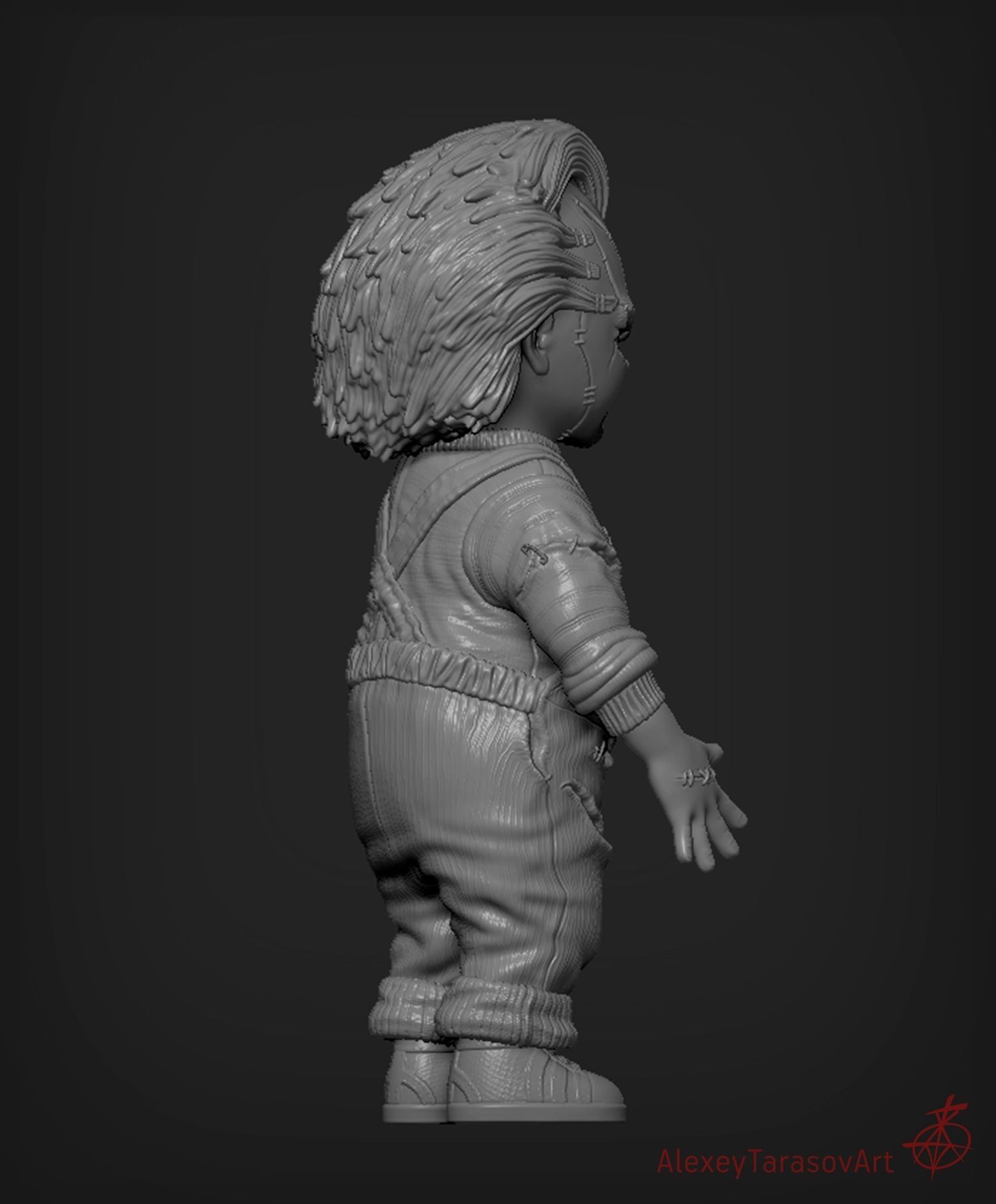Chucky Doll  3D print model_9