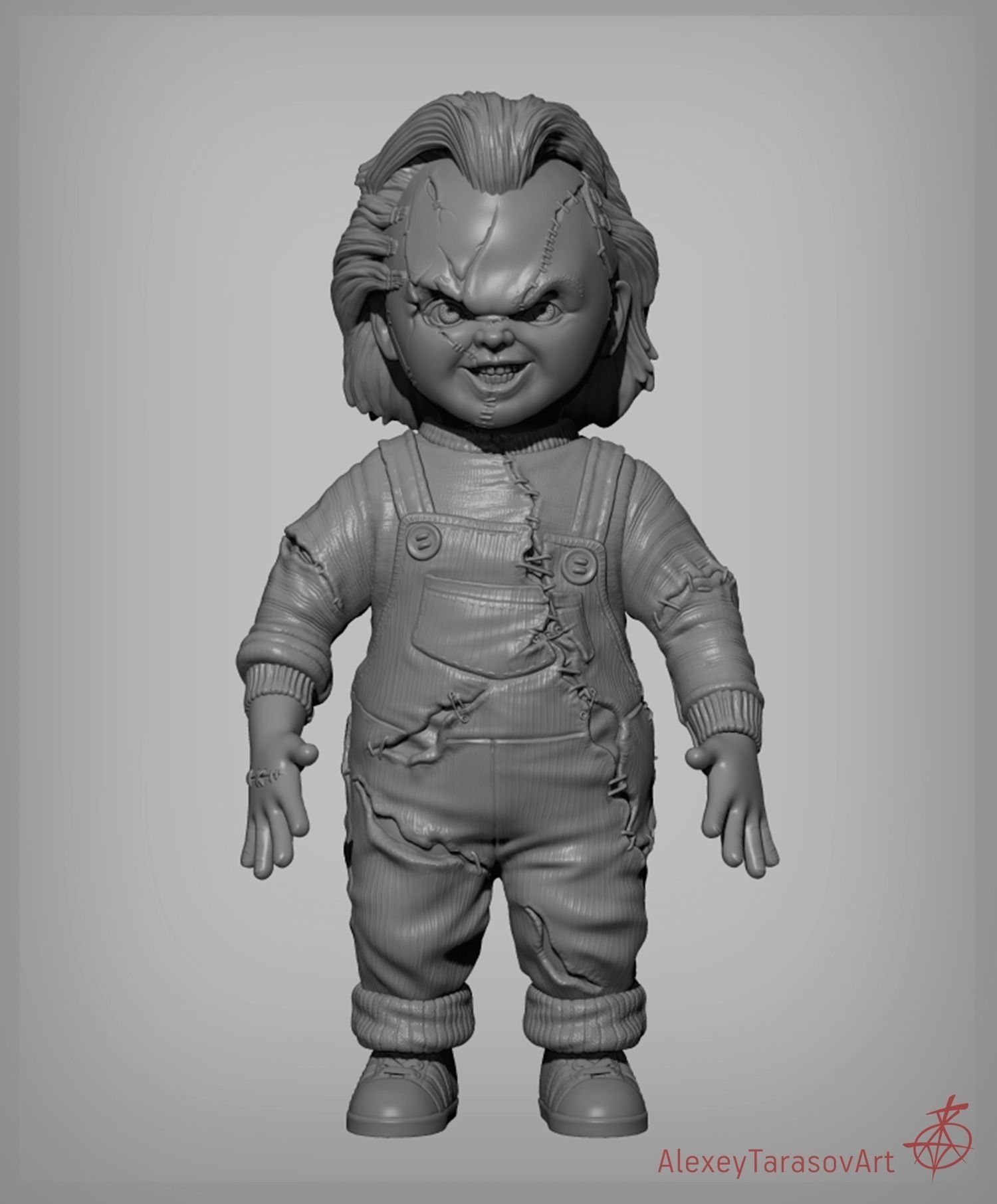 Chucky Doll  3D print model_7