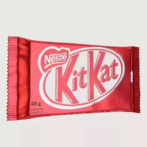 Kitkat Kit Kat Chocolate Bar Low-poly 3D model