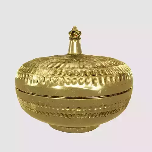 Palace Round Brass Box