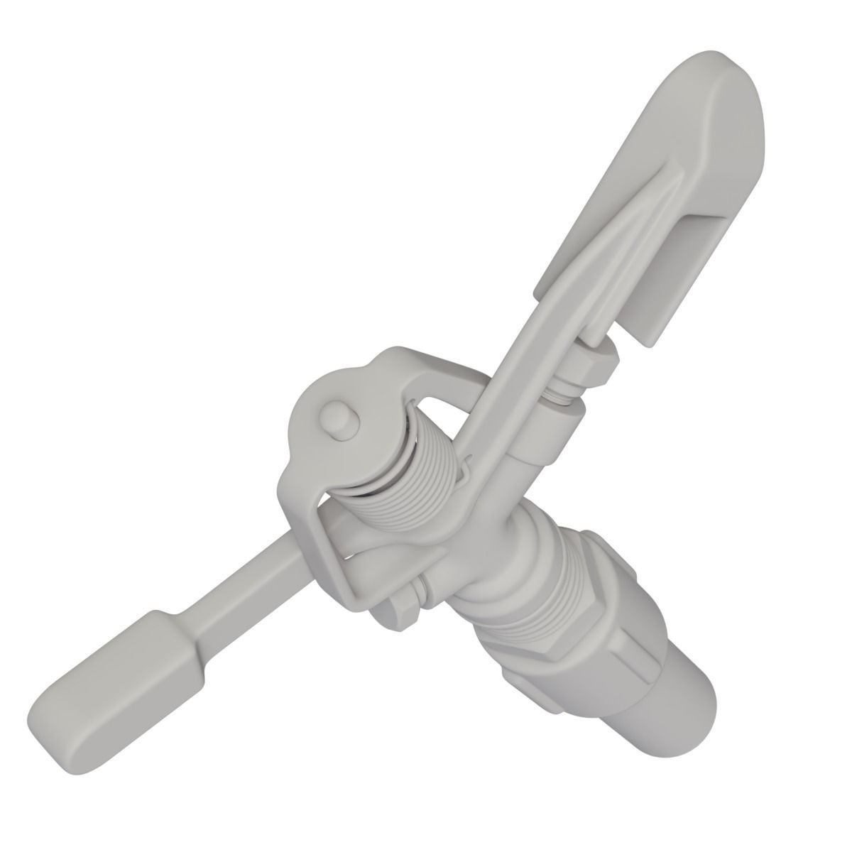 Sprinkler golden watering can 3D model_9