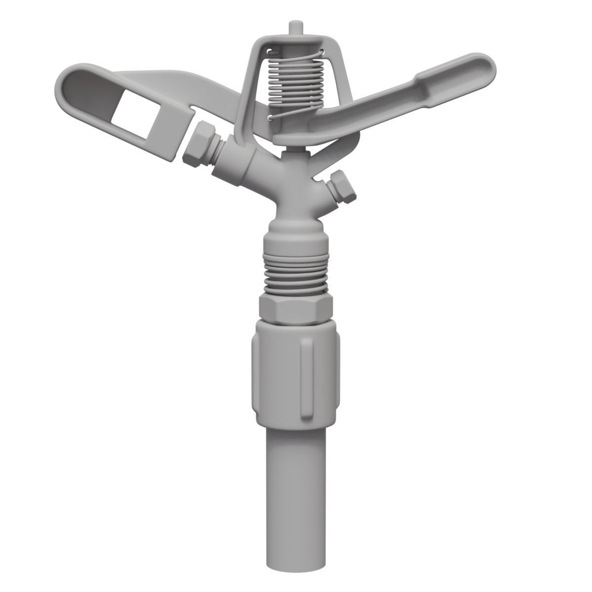 Sprinkler golden watering can 3D model_6