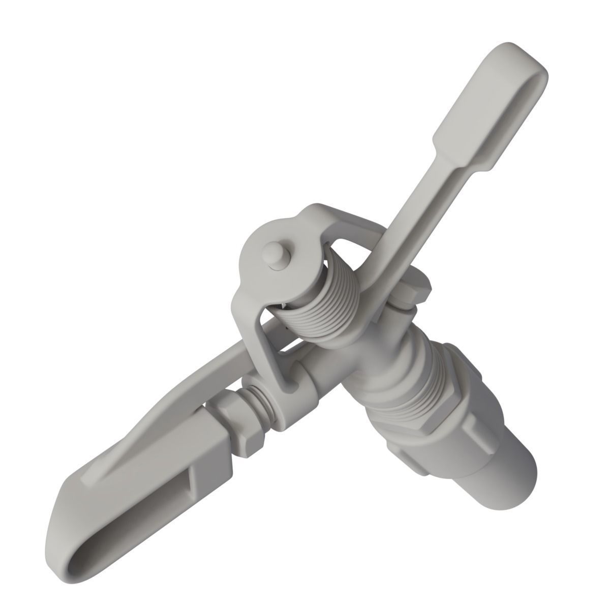 Sprinkler golden watering can 3D model_10