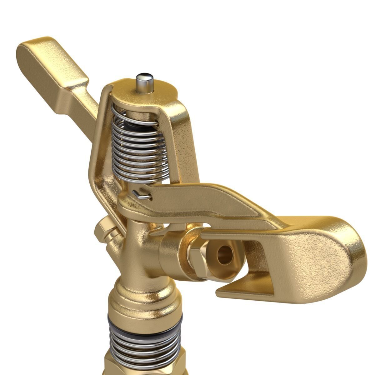 Sprinkler golden watering can 3D model_2