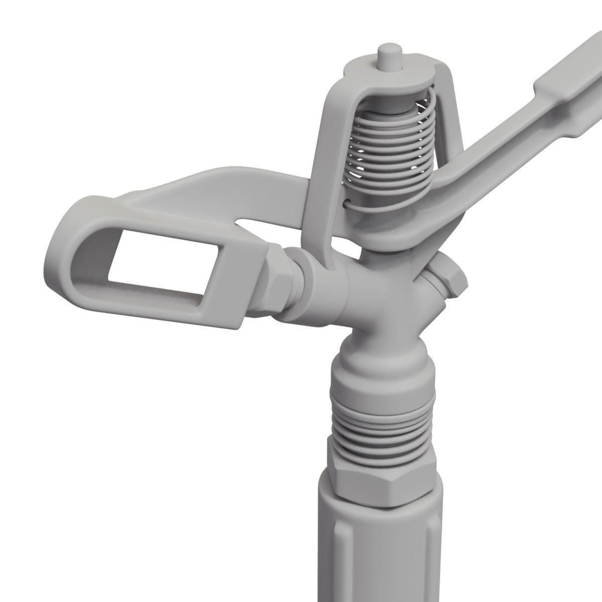 Sprinkler golden watering can 3D model_7