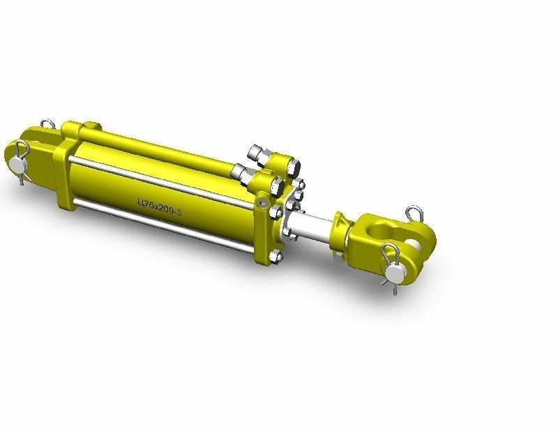 hydraulic cylinder Ts75-200-3 Free 3D model