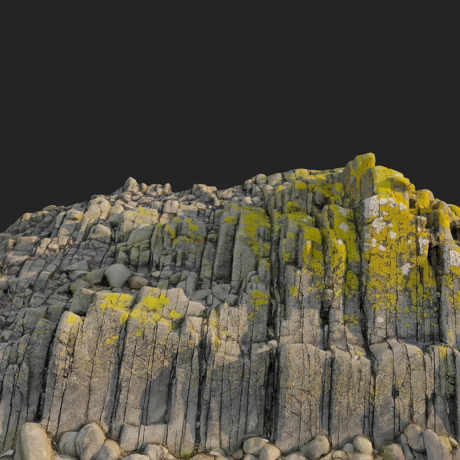 3d scanned rock cliff R 3D model_6