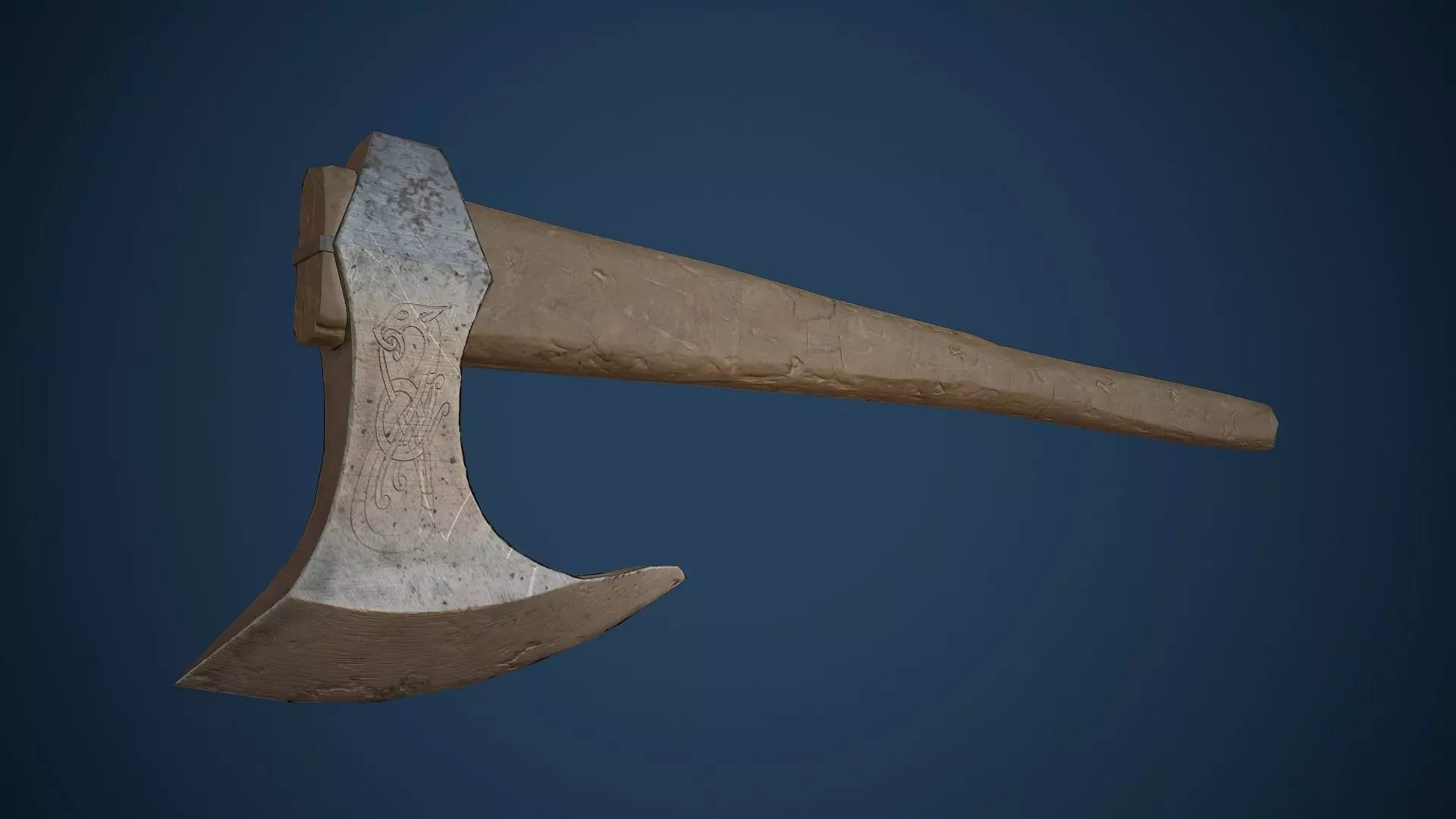 Viking Axe Free low-poly 3D model
