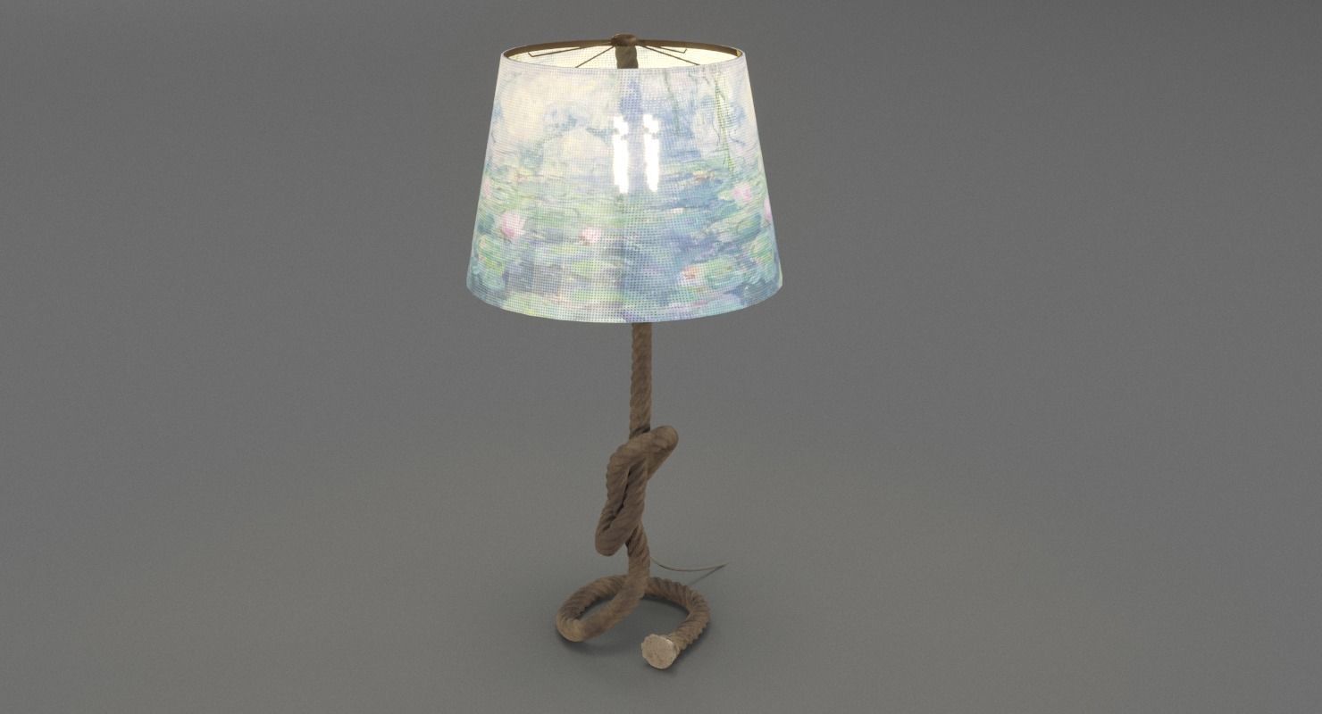 Rope Table Lamp 3D model_6