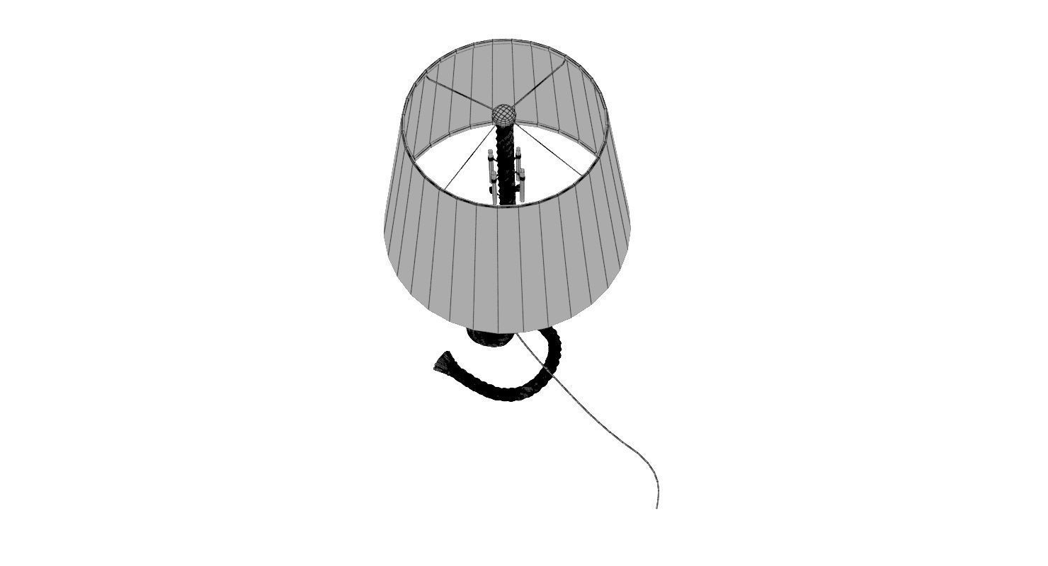 Rope Table Lamp 3D model_10