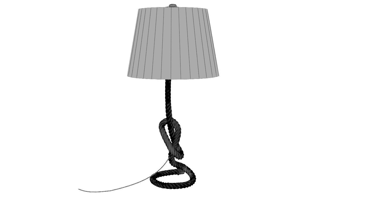 Rope Table Lamp 3D model_11