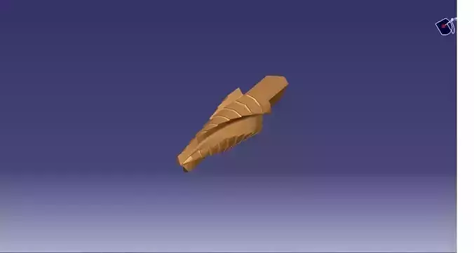 Step drill with spiral flute Free 3D model