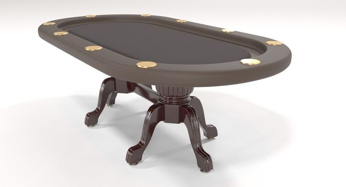 Elite Poker Table 3D model