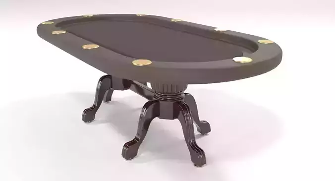 Elite Poker Table 3D model