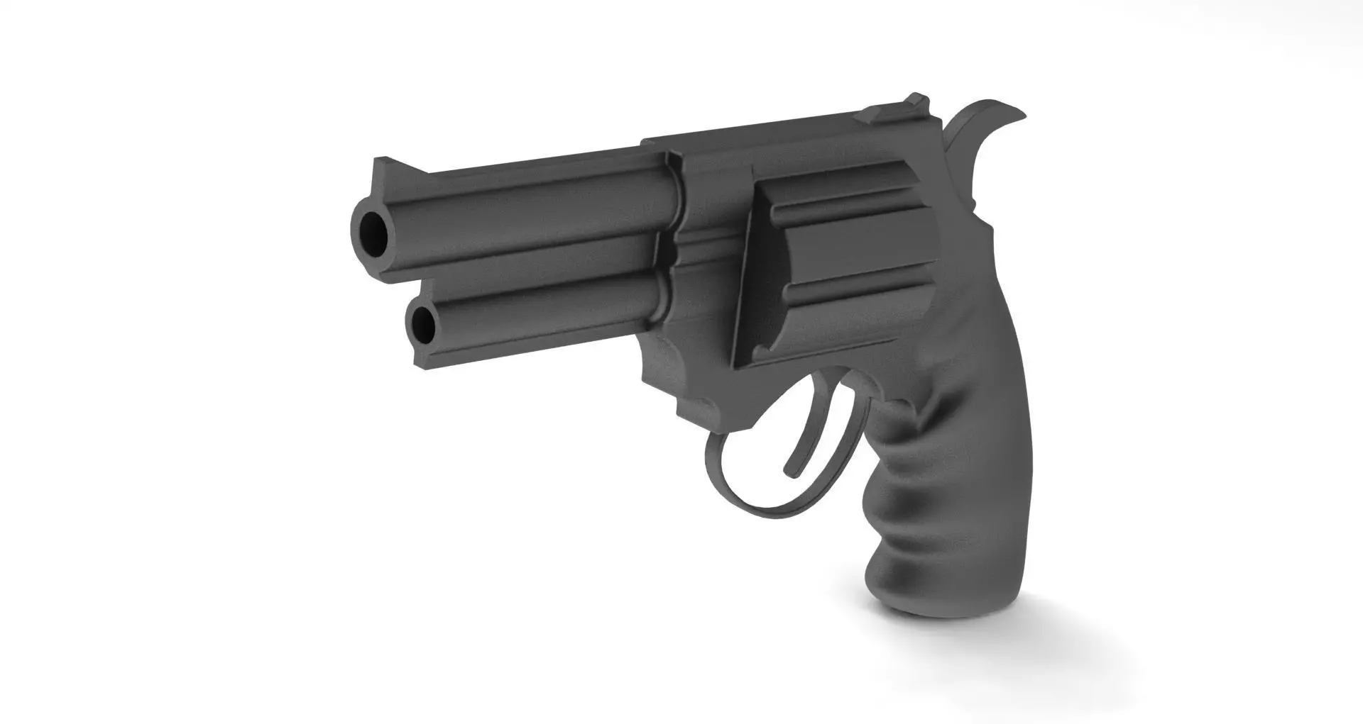 Revolver Gun Free 3D model