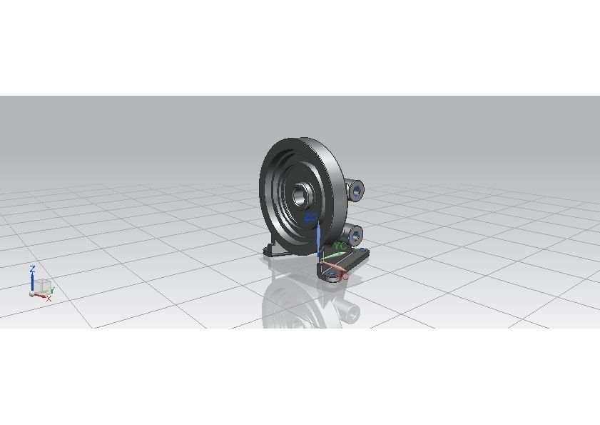 Alumunium CAST component Free 3D model_1