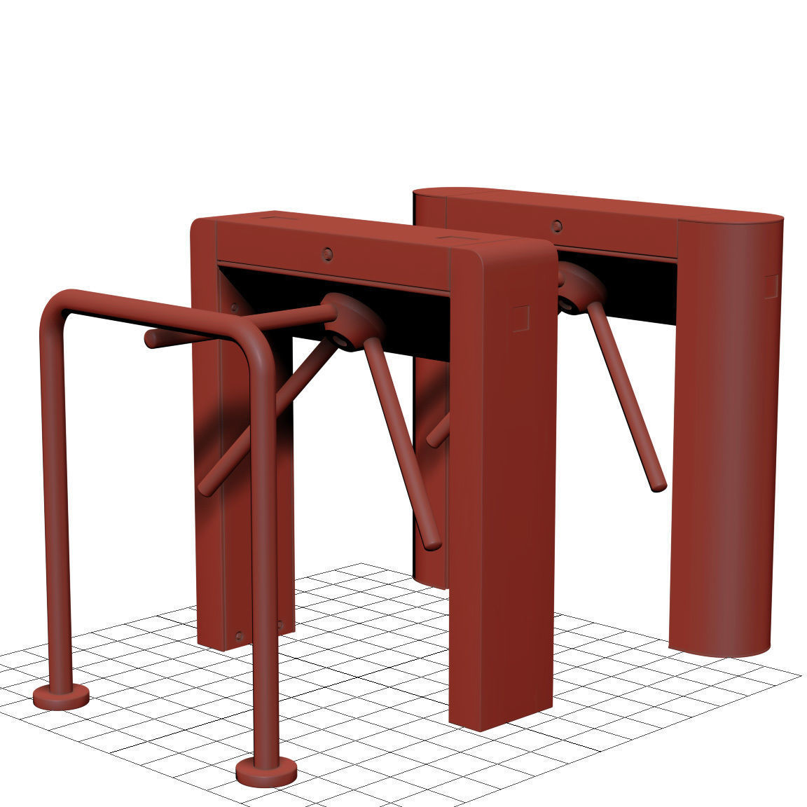 Turnstile Trilock 900 3D model_9
