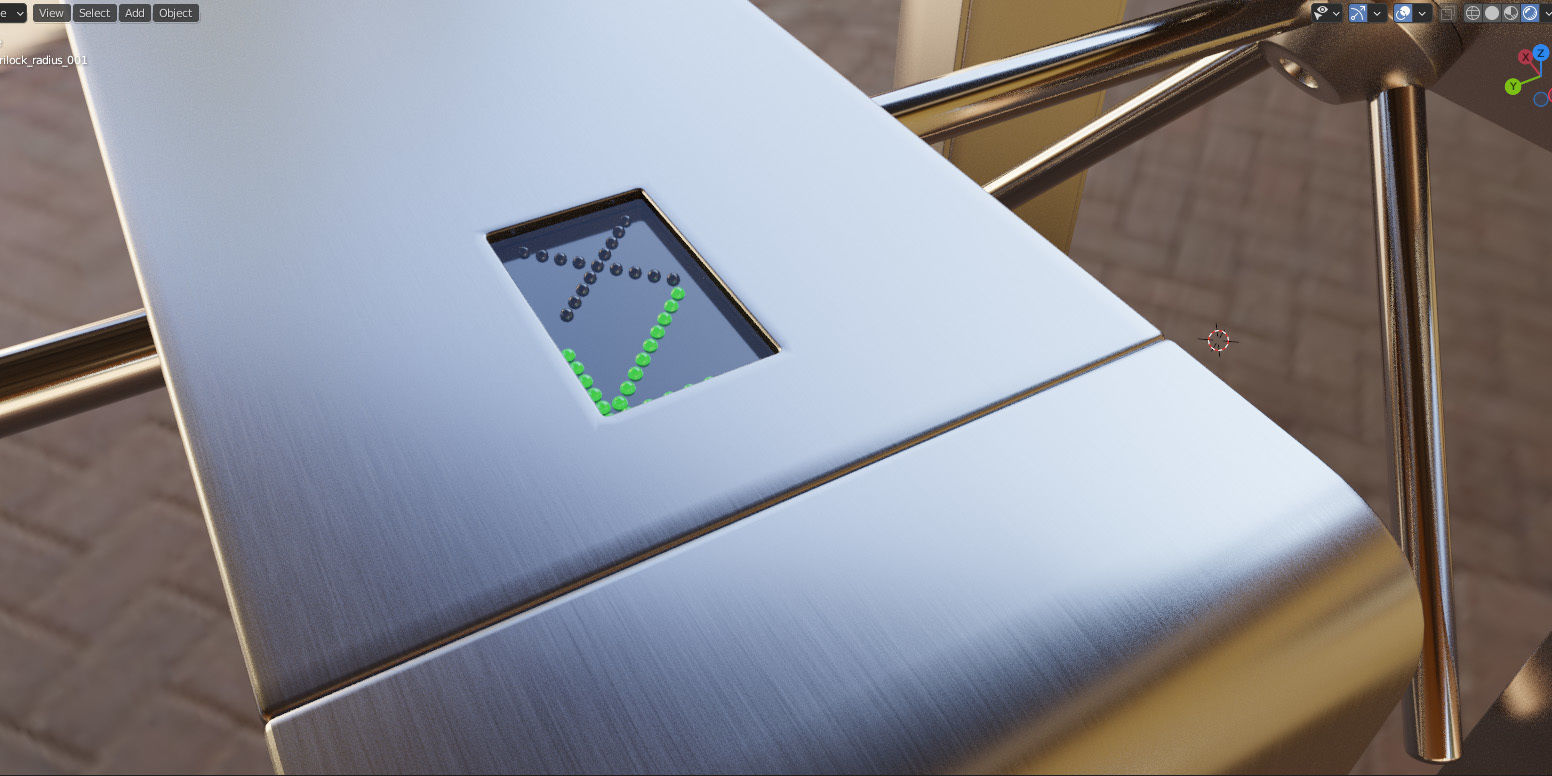 Turnstile Trilock 900 3D model_6