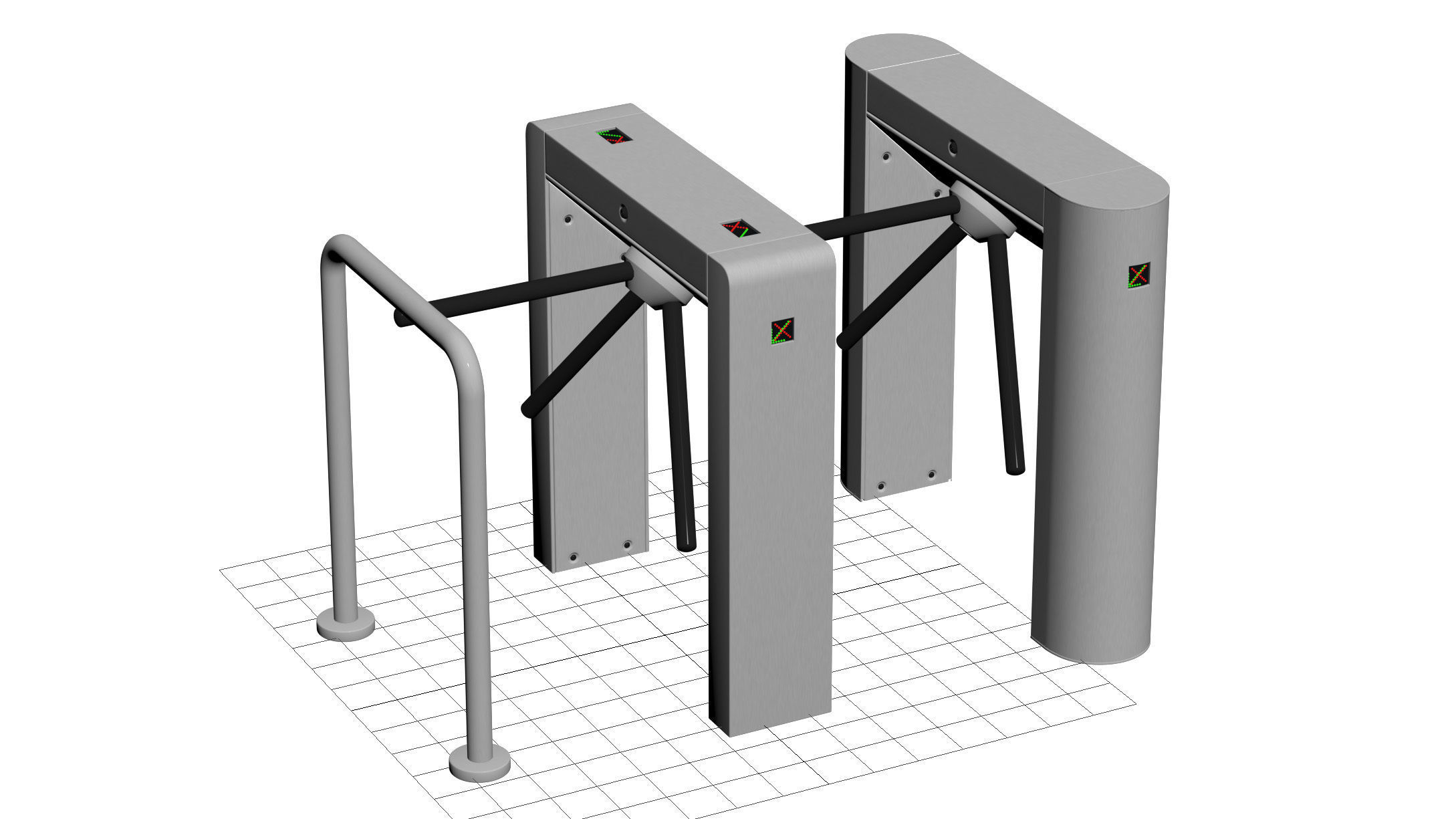 Turnstile Trilock 900 3D model_11