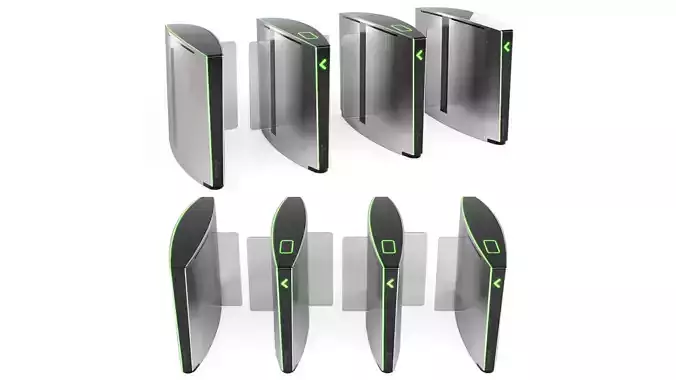 Turnstile Speedlane Slide 3D model