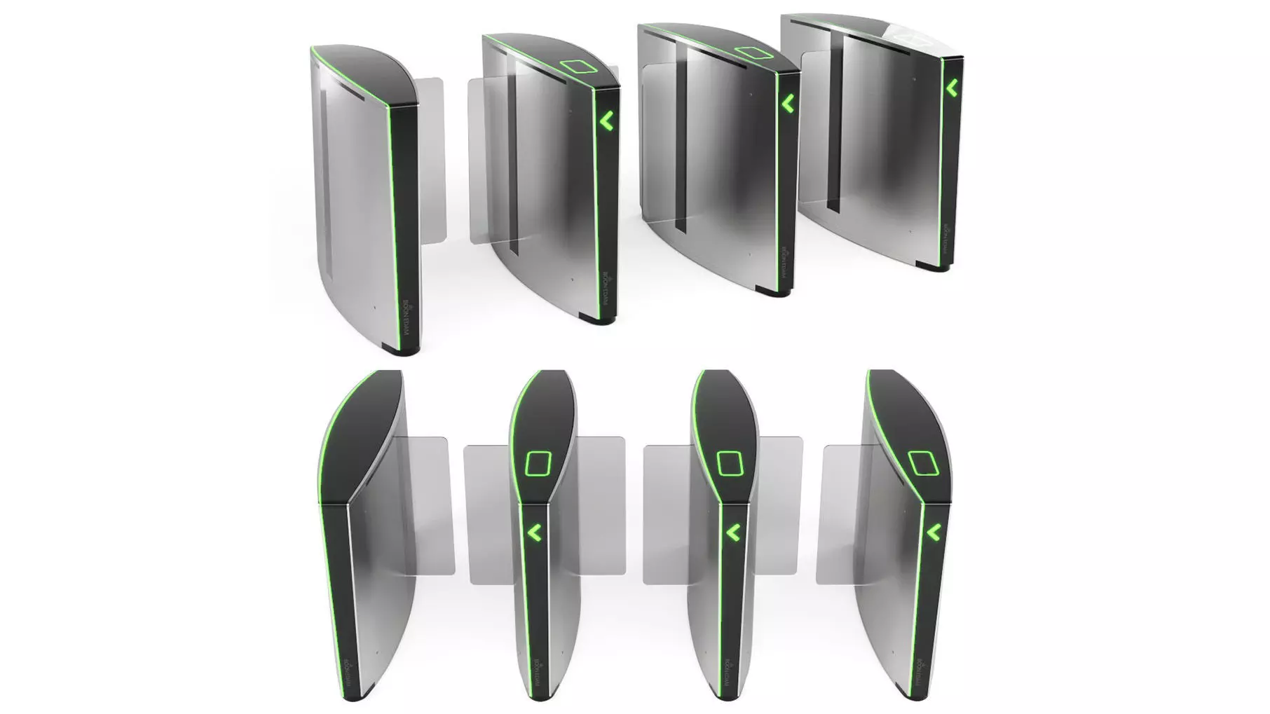 Turnstile Speedlane Slide 3D model_0