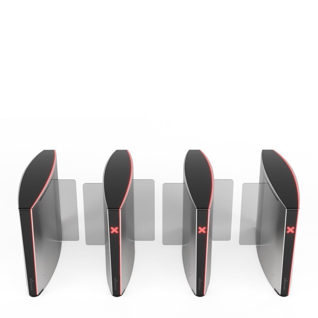 Turnstile Speedlane Slide 3D model_3