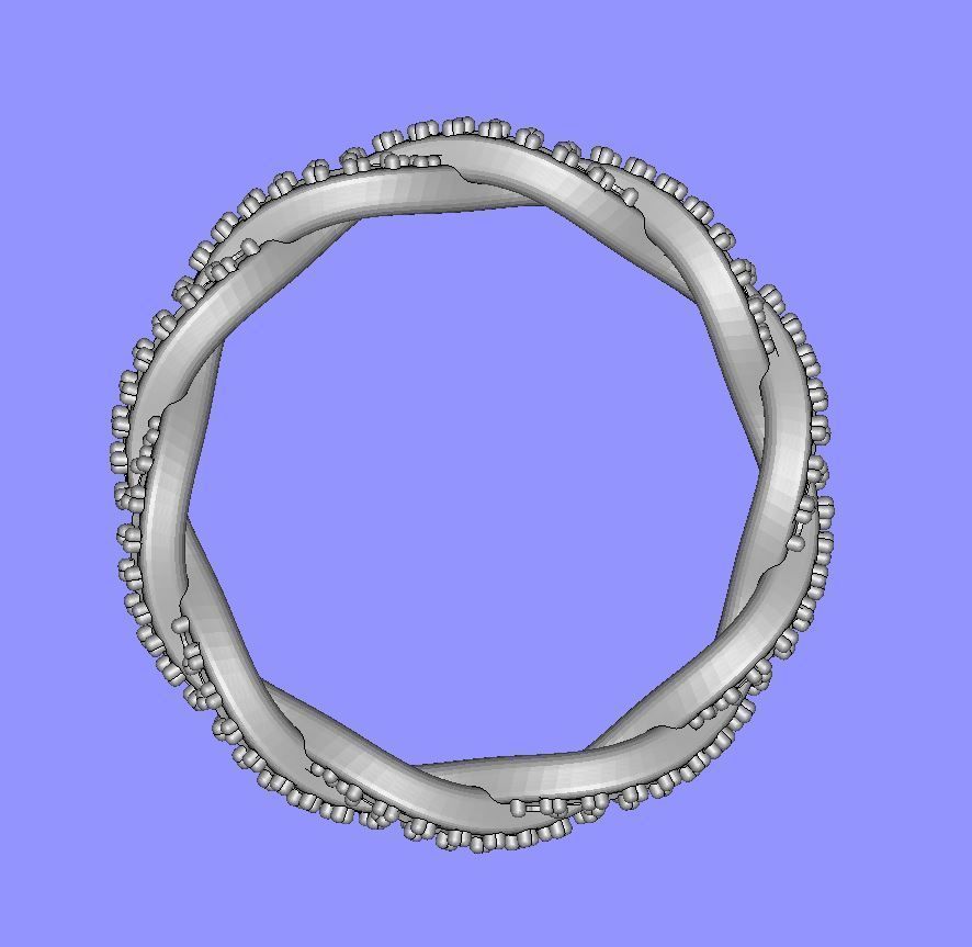 Twist Design Eternity Ring 3D print model_3