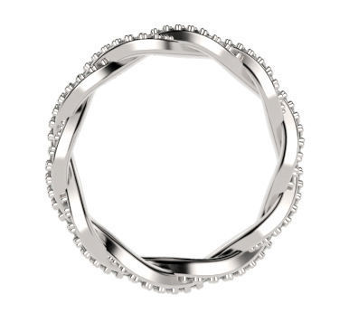 Twist Design Eternity Ring 3D print model_1