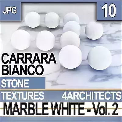 Marble White and Materials Vol 2 Carrara Bianco Texture