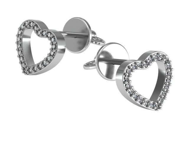 Earrings studs 3D print model