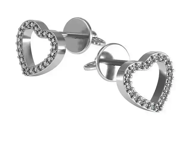 Earrings studs 3D print model