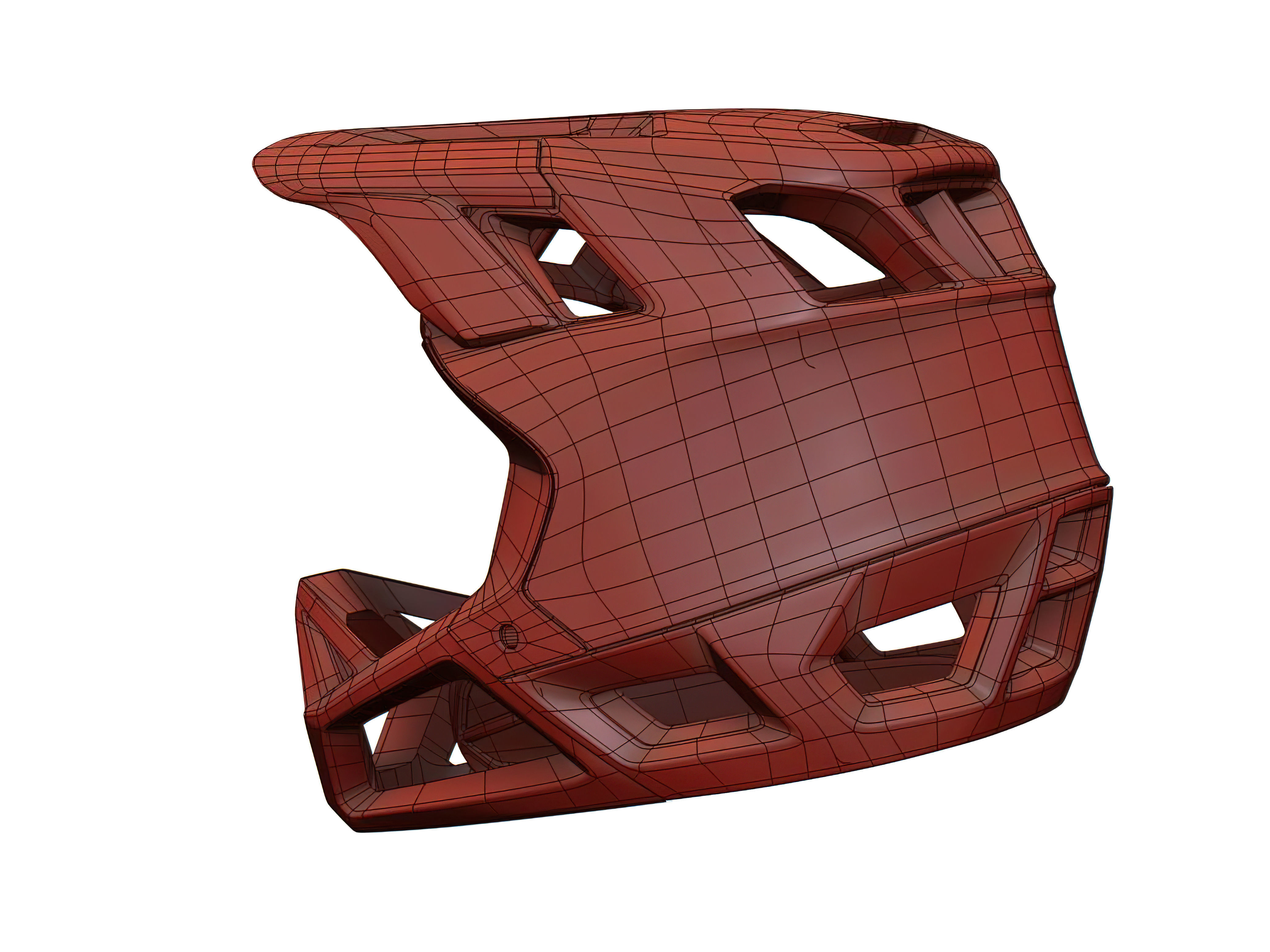 Fox Helmet 3D model_6