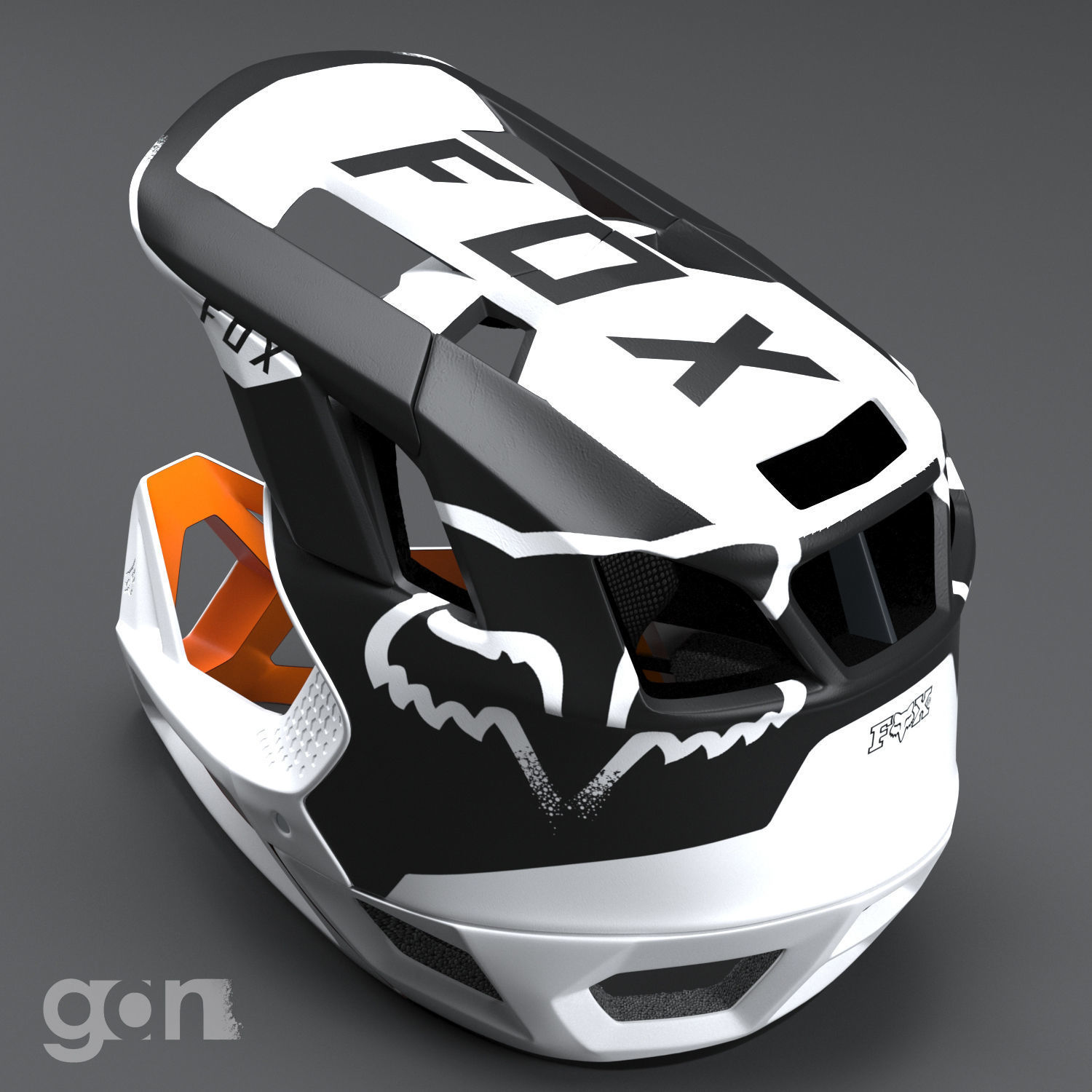 Fox Helmet 3D model_5