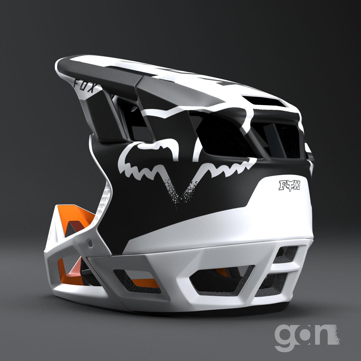 Fox Helmet 3D model_4
