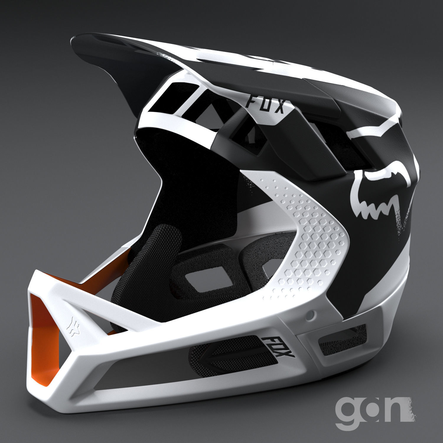 Fox Helmet 3D model_1