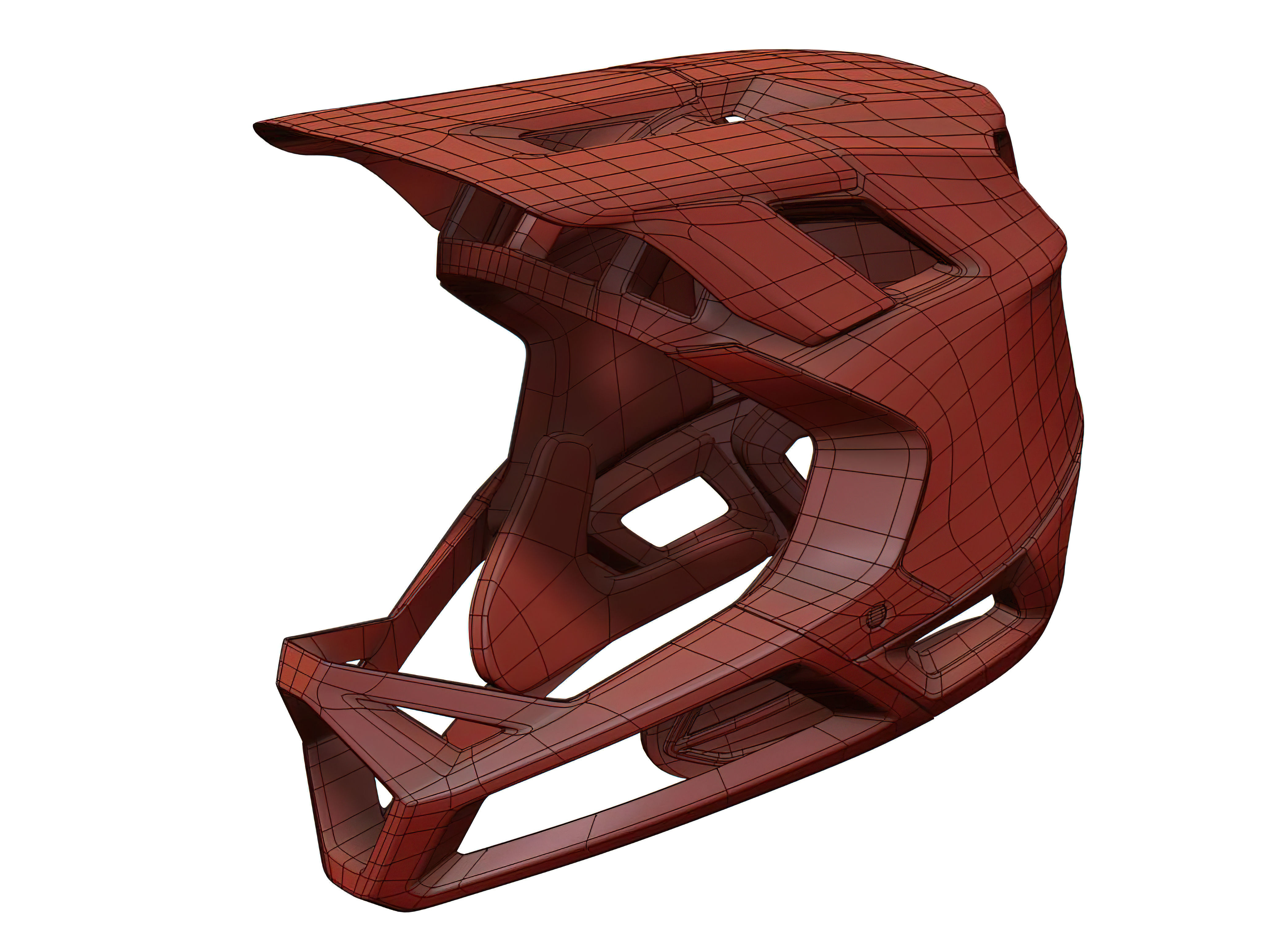 Fox Helmet 3D model_9