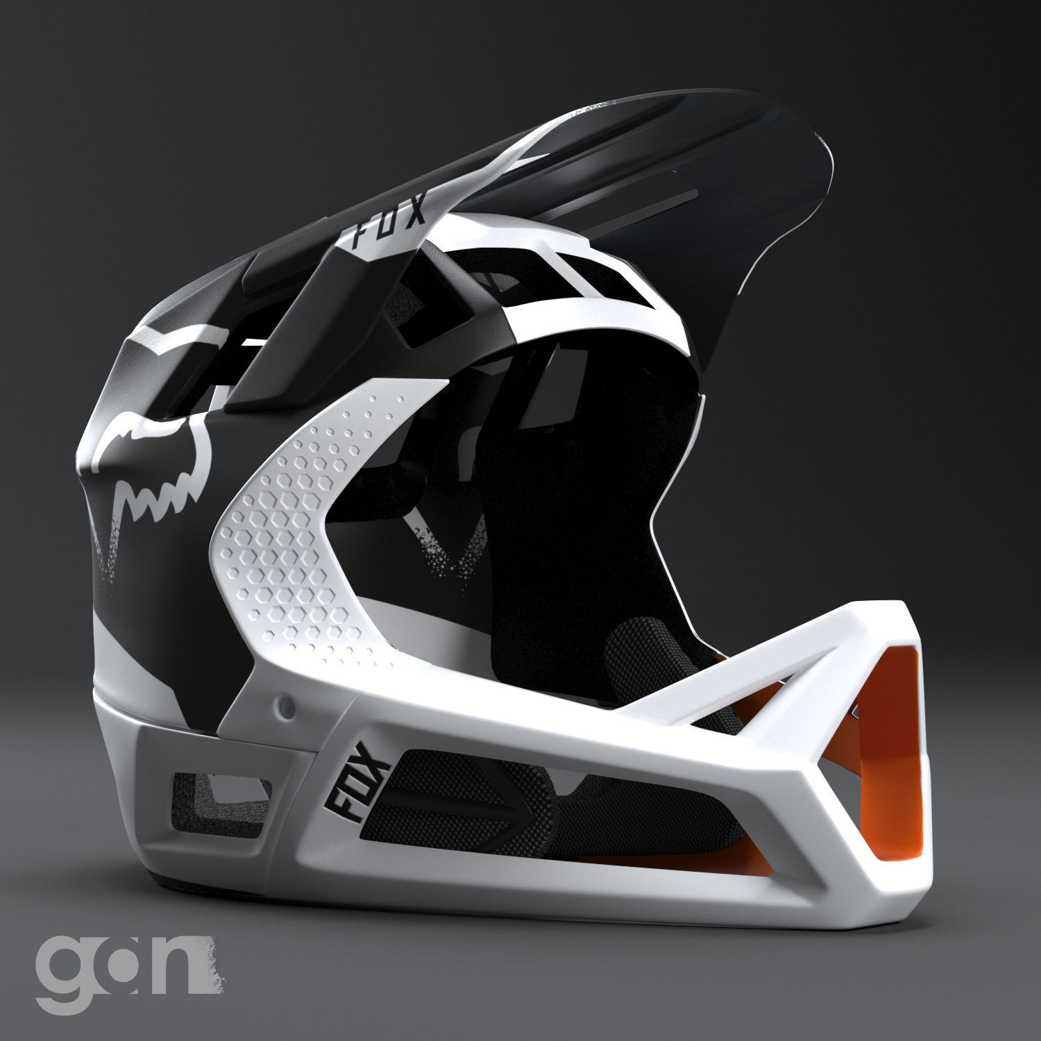 Fox Helmet 3D model_2