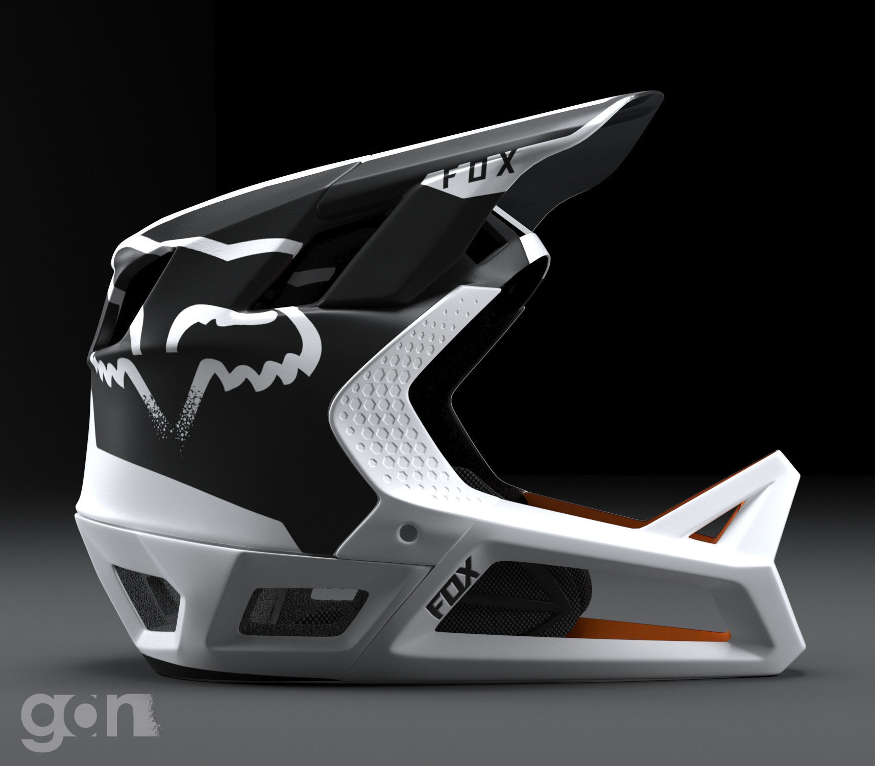 Fox Helmet 3D model_3