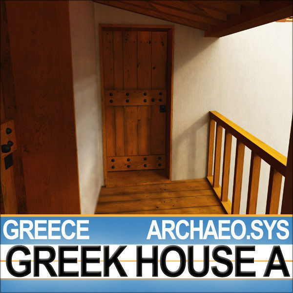 Ancient Greek House A 3D model_13