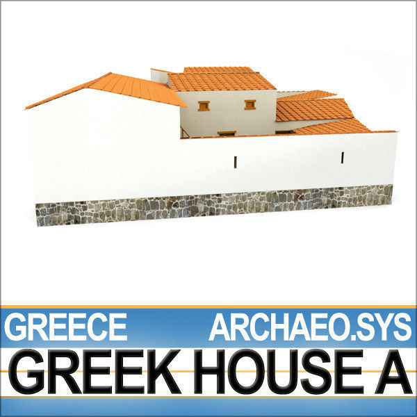 Ancient Greek House A 3D model_2